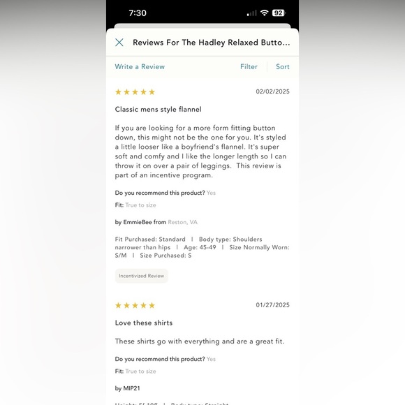 NWT new medium Anthropologie pilcro Hadley button down shirt blue plaid flannel - Picture 15 of 17